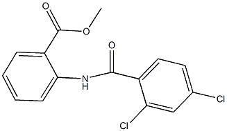 methyl 2-[(2,4-dichlorobenzoyl)amino]benzoate Struktur