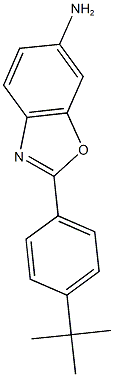 2-(4-tert-butylphenyl)-1,3-benzoxazol-6-amine Struktur