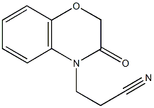 3-(3-oxo-2,3-dihydro-4H-1,4-benzoxazin-4-yl)propanenitrile Struktur