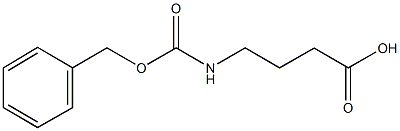 4-{[(benzyloxy)carbonyl]amino}butanoic acid Struktur