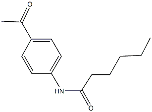 N-(4-acetylphenyl)hexanamide Struktur