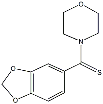 4-(1,3-benzodioxol-5-ylcarbothioyl)morpholine Struktur