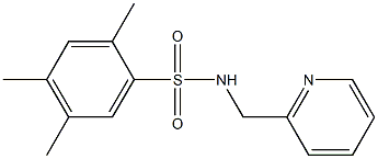 2,4,5-trimethyl-N-(2-pyridinylmethyl)benzenesulfonamide Struktur