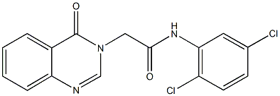 N-(2,5-dichlorophenyl)-2-(4-oxo-3(4H)-quinazolinyl)acetamide Struktur