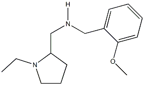 N-[(1-ethyl-2-pyrrolidinyl)methyl]-N-(2-methoxybenzyl)amine Struktur