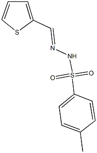 4-methyl-N'-(thien-2-ylmethylene)benzenesulfonohydrazide Struktur