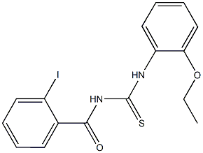 N-(2-ethoxyphenyl)-N'-(2-iodobenzoyl)thiourea Struktur