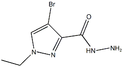 4-bromo-1-ethyl-1H-pyrazole-3-carbohydrazide Struktur