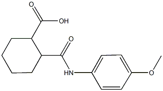 2-[(4-methoxyanilino)carbonyl]cyclohexanecarboxylic acid Struktur