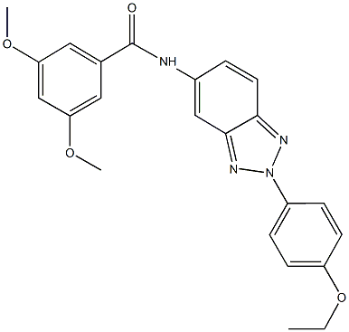 N-[2-(4-ethoxyphenyl)-2H-1,2,3-benzotriazol-5-yl]-3,5-dimethoxybenzamide Struktur