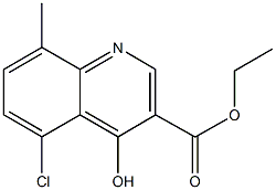 ethyl 5-chloro-4-hydroxy-8-methyl-3-quinolinecarboxylate Struktur