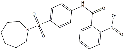 N-[4-(azepan-1-ylsulfonyl)phenyl]-2-nitrobenzamide Struktur