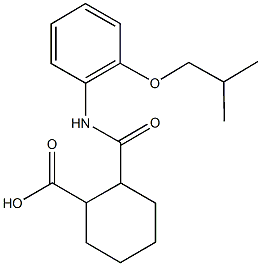 2-[(2-isobutoxyanilino)carbonyl]cyclohexanecarboxylic acid Struktur