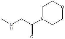 N-methyl-N-[2-(4-morpholinyl)-2-oxoethyl]amine Struktur