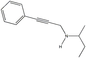 N-(sec-butyl)-N-(3-phenyl-2-propynyl)amine Struktur