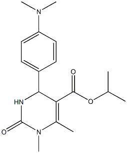 isopropyl 4-[4-(dimethylamino)phenyl]-1,6-dimethyl-2-oxo-1,2,3,4-tetrahydro-5-pyrimidinecarboxylate Struktur