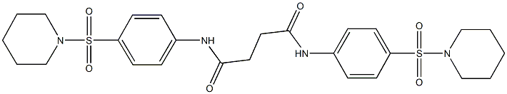 N~1~,N~4~-bis[4-(1-piperidinylsulfonyl)phenyl]succinamide Struktur