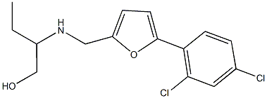 2-({[5-(2,4-dichlorophenyl)-2-furyl]methyl}amino)-1-butanol Struktur