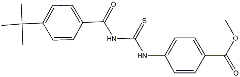 methyl 4-({[(4-tert-butylbenzoyl)amino]carbothioyl}amino)benzoate Struktur