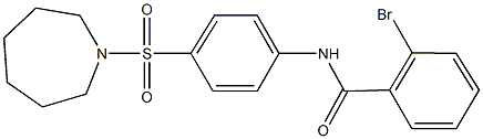 N-[4-(azepan-1-ylsulfonyl)phenyl]-2-bromobenzamide Struktur