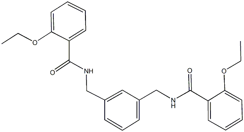 2-ethoxy-N-(3-{[(2-ethoxybenzoyl)amino]methyl}benzyl)benzamide Struktur