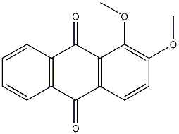 1,2-dimethoxyanthra-9,10-quinone Struktur