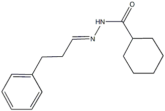 N'-(3-phenylpropylidene)cyclohexanecarbohydrazide Struktur