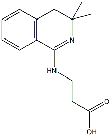 N-(3,3-dimethyl-3,4-dihydroisoquinolin-1-yl)-beta-alanine Struktur