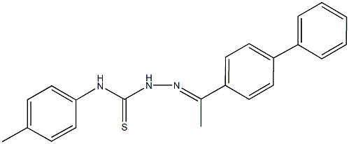 1-[1,1'-biphenyl]-4-ylethanone N-(4-methylphenyl)thiosemicarbazone Struktur