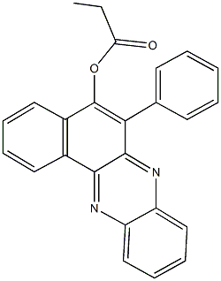 6-phenylbenzo[a]phenazin-5-yl propionate Struktur