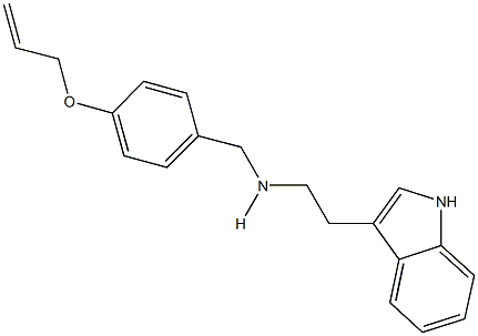 N-[4-(allyloxy)benzyl]-N-[2-(1H-indol-3-yl)ethyl]amine Struktur