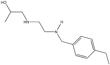 1-({2-[(4-ethylbenzyl)amino]ethyl}amino)-2-propanol Struktur