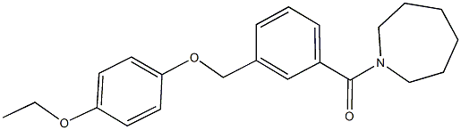 1-{3-[(4-ethoxyphenoxy)methyl]benzoyl}azepane Struktur