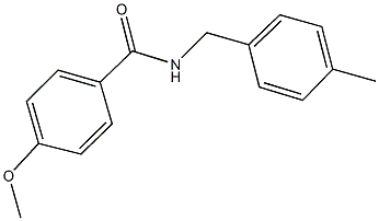 4-methoxy-N-(4-methylbenzyl)benzamide Struktur