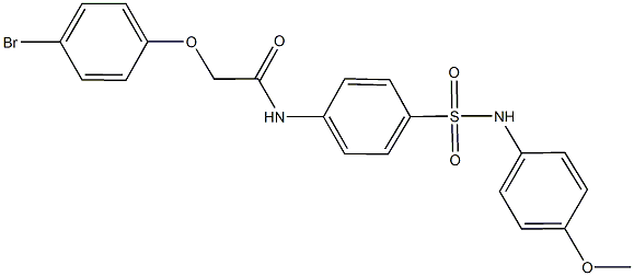 2-(4-bromophenoxy)-N-{4-[(4-methoxyanilino)sulfonyl]phenyl}acetamide Struktur