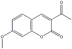 3-acetyl-7-methoxy-2H-chromen-2-one Struktur