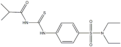 N,N-diethyl-4-{[(isobutyrylamino)carbothioyl]amino}benzenesulfonamide Struktur