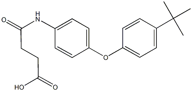 4-[4-(4-tert-butylphenoxy)anilino]-4-oxobutanoic acid Struktur