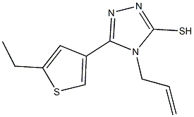 4-allyl-5-(5-ethyl-3-thienyl)-4H-1,2,4-triazole-3-thiol Struktur