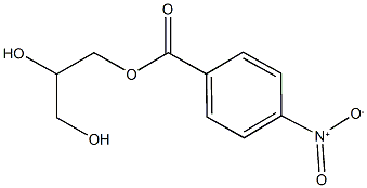 2,3-dihydroxypropyl 4-nitrobenzoate Struktur