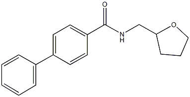 N-(tetrahydro-2-furanylmethyl)[1,1'-biphenyl]-4-carboxamide Struktur