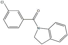 1-(3-chlorobenzoyl)indoline Struktur