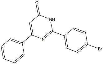 2-(4-bromophenyl)-6-phenyl-4(3H)-pyrimidinone Struktur