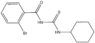 N-(2-bromobenzoyl)-N'-cyclohexylthiourea Struktur