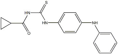 N-(4-anilinophenyl)-N'-(cyclopropylcarbonyl)thiourea Struktur