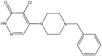 5-(4-benzyl-1-piperazinyl)-4-chloro-3(2H)-pyridazinone Struktur