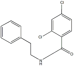 2,4-dichloro-N-(2-phenylethyl)benzamide Struktur