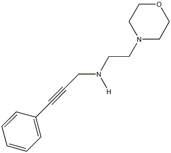 N-[2-(4-morpholinyl)ethyl]-N-(3-phenyl-2-propynyl)amine Struktur