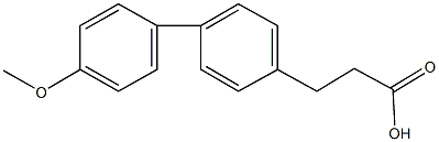 3-(4'-methoxy[1,1'-biphenyl]-4-yl)propanoic acid Struktur