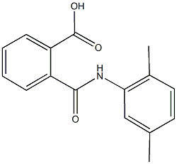 2-[(2,5-dimethylanilino)carbonyl]benzoic acid Struktur